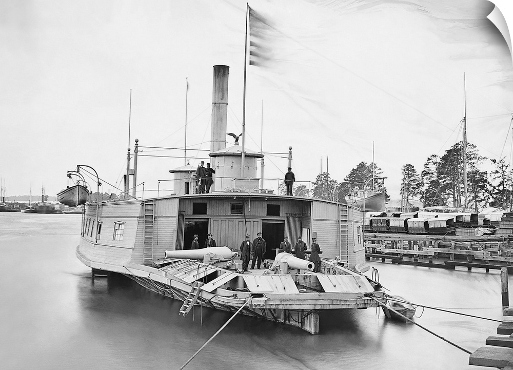 Ferry boat altered to gunboat during the American Civil War.