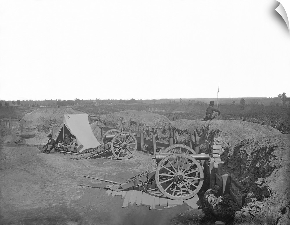 Fortifications in front of Atlanta, Georgia, during the American Civil War.