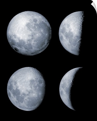 Four phases of the moon