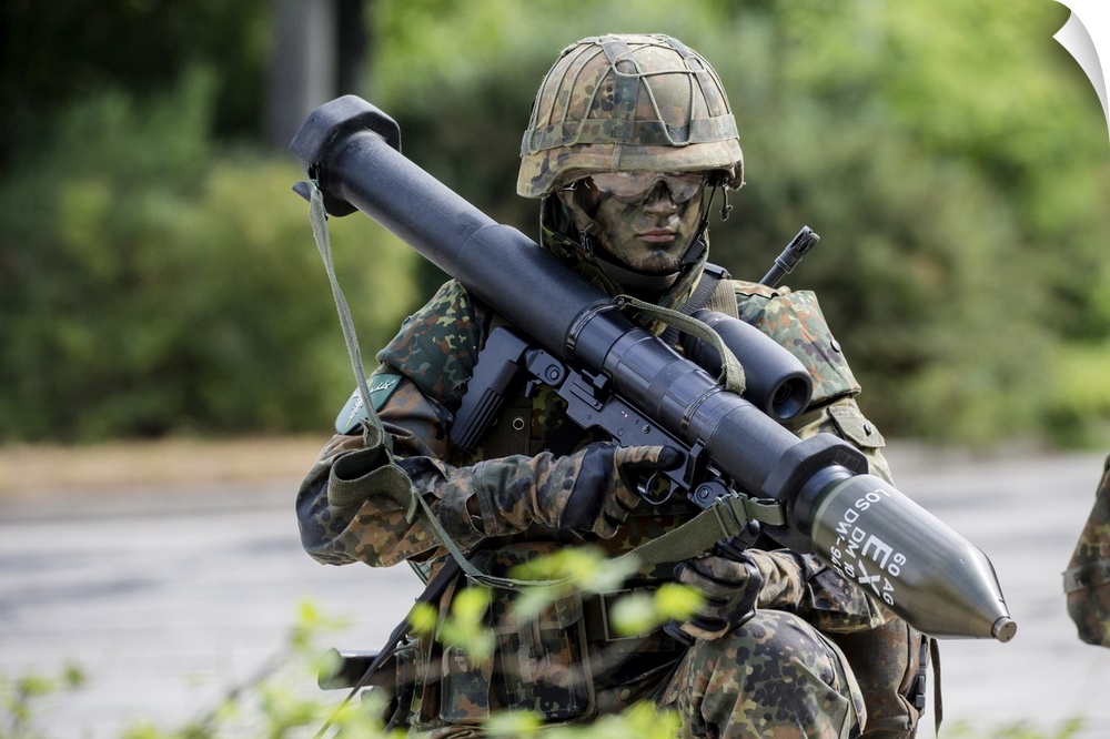 German Army soldier with a bazooka.