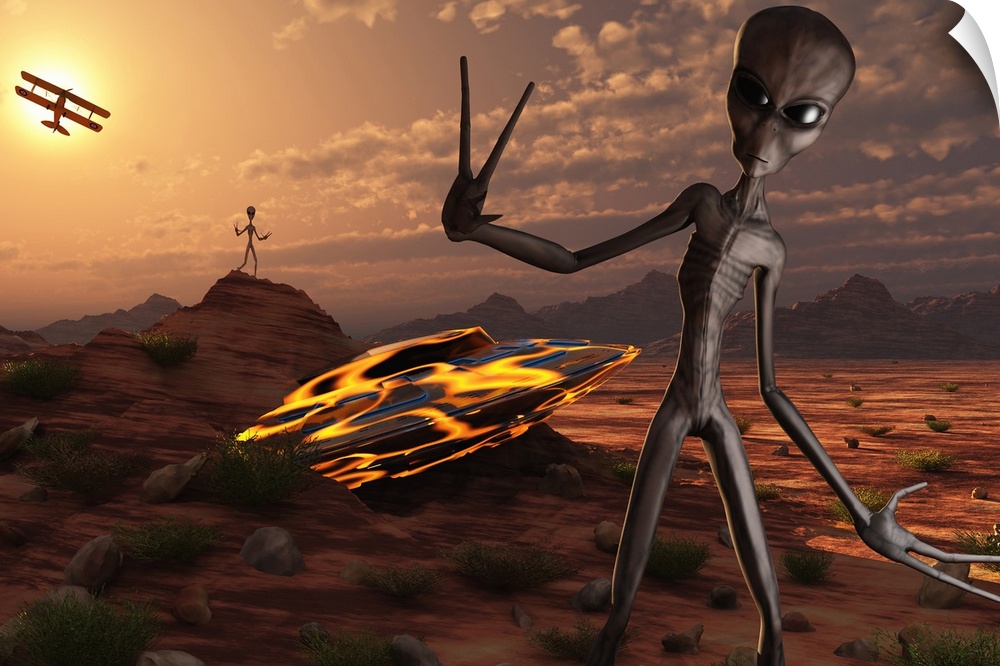 Grey aliens have been visiting Earth for many years now. The Roswell crash was an incident that received major news covera...
