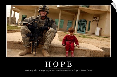 Hope: Inspirational Quote and Motivational Poster