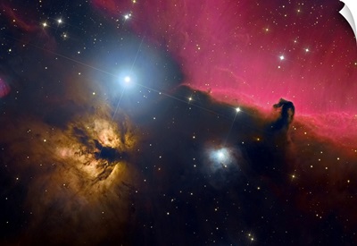 Horsehead Nebula And Flame Nebula