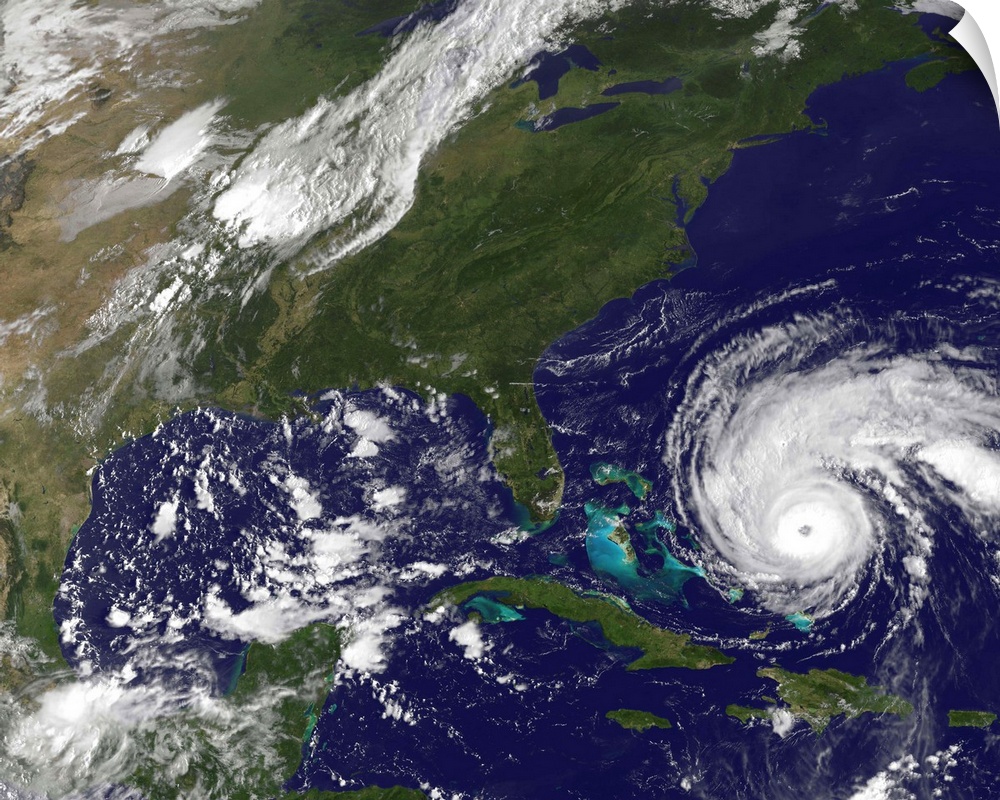September 1, 2010 - Satellite view of Hurricane Earl and the United States East Coast