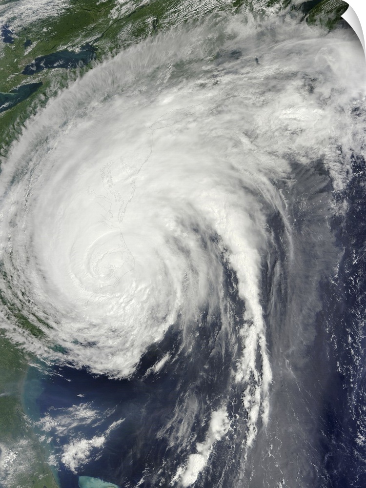 August 27, 2011- Hurricane Irene over the eastern United States.