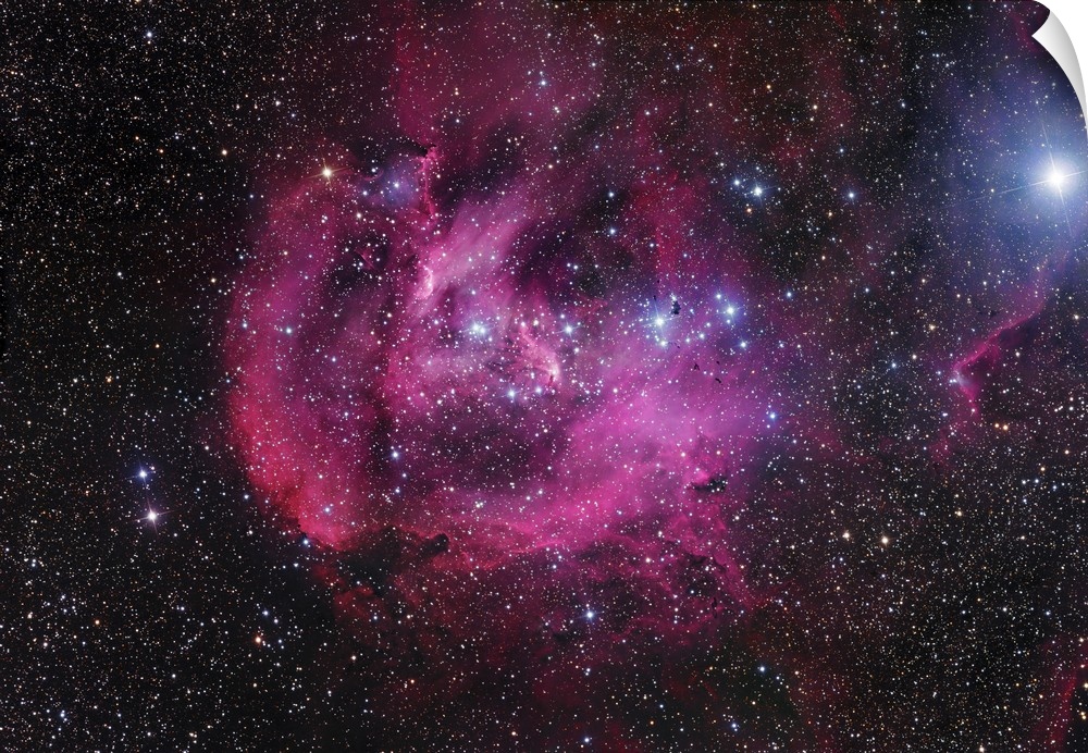 IC 2944, also known as the Running Chicken Nebula or the Lambda Cen Nebula, is an open cluster with an associated emission...
