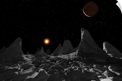 Ice spires on Jupiters large moon, Callisto