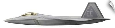 Illustration of a Lockheed Martin F-22 Raptor