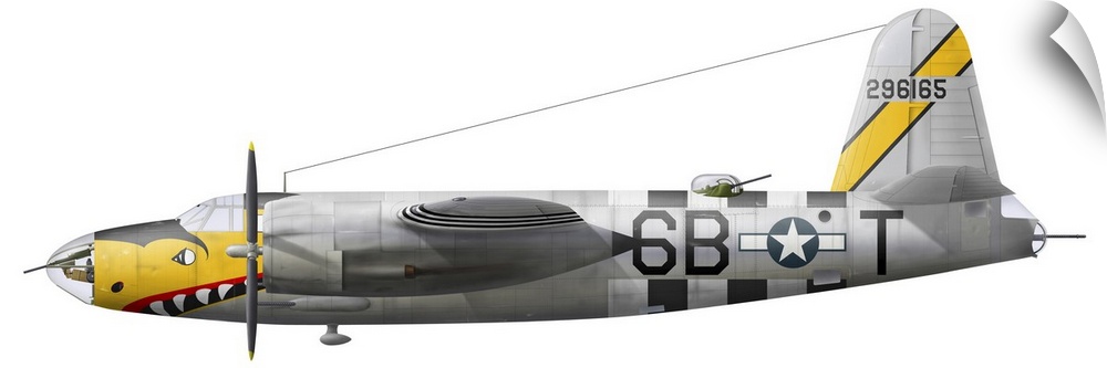 Illustration of a Martin-B-26 Marauder.