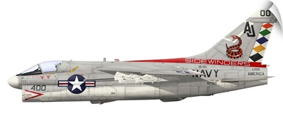 Illustration of an A-7E Corsair II