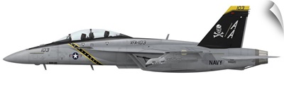 Illustration of an F/A-18F Super Hornet