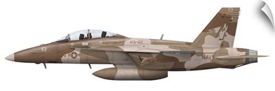 Illustration of an F/A-18F Super Hornet