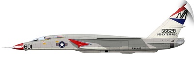 Illustration of an RA-5C Vigilante reconnaissance aircraft