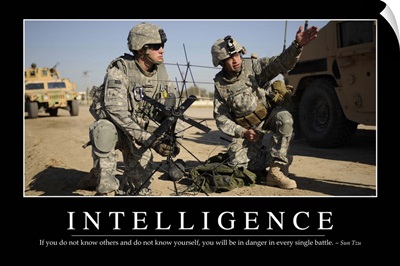 Intelligence: Inspirational Quote and Motivational Poster