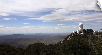Kitt Peak Observatory domes and surrounding area