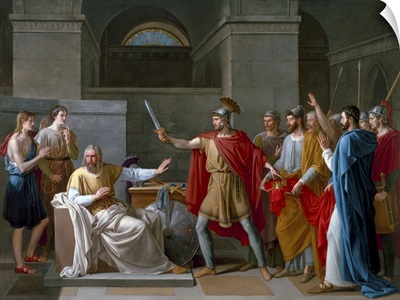 Neoclassical Painting Of The Visigoth King Wamba Renouncing The Crown