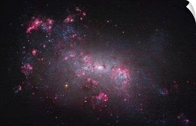 NGC 4449, an irregular galaxy in the constellation Canes Venatici