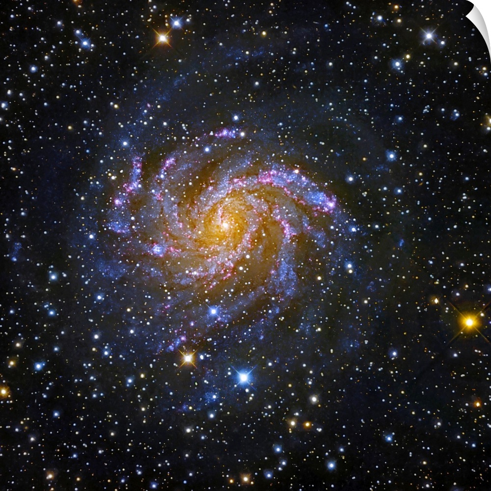 NGC 6946, also known as the Fireworks Galaxy, is an intermediate spiral galaxy in Cepheus. NGC 6946 is one of the nearest ...