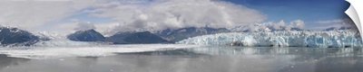 Overview of Disenchantment Bay and the Hubbard Glacier