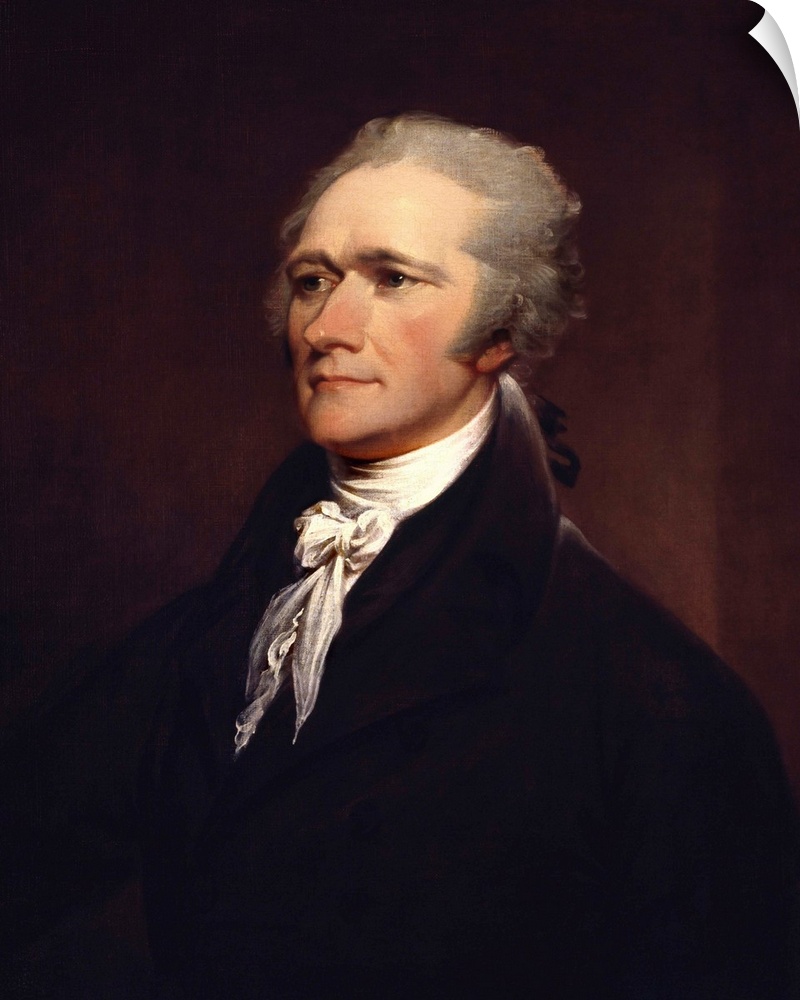 Painting of founding father Alexander Hamilton.