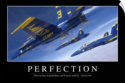 Perfection: Inspirational Quote and Motivational Poster