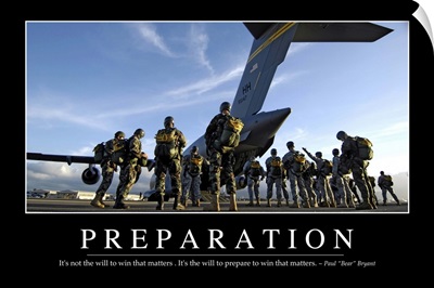 Preparation: Inspirational Quote and Motivational Poster