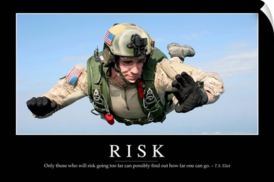 Risk: Inspirational Quote and Motivational Poster