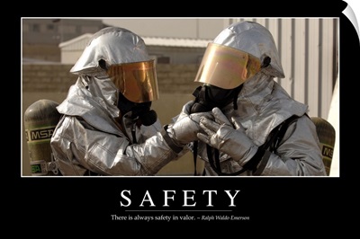 Safety: Inspirational Quote and Motivational Poster
