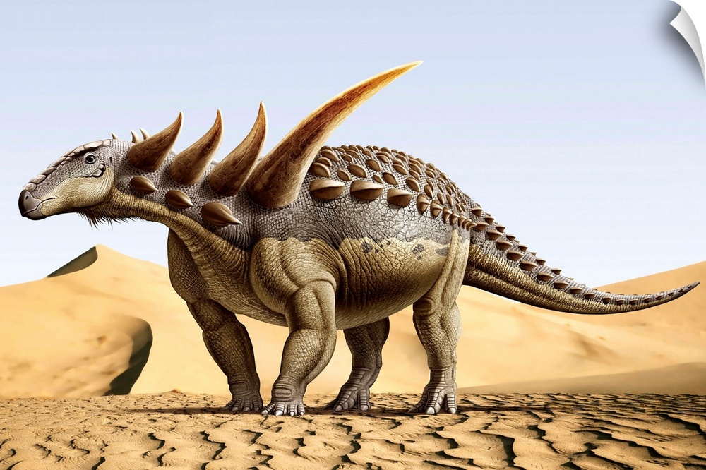 Sauropelta, a nodosaurid dinosaur that existed in the Early Cretaceous Period.