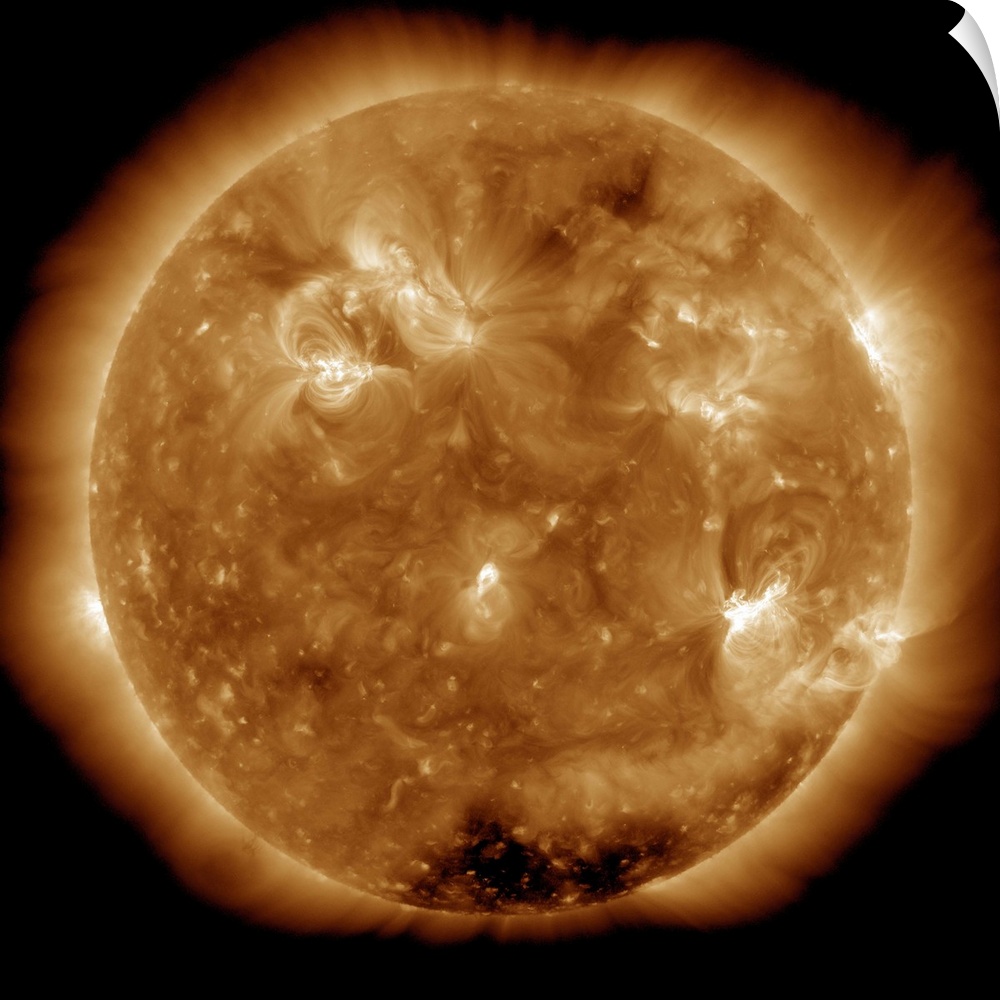 February 17, 2011 - Solar activity on the Sun. An X-class solar flare erupts from the sun's active region. X-flares are th...