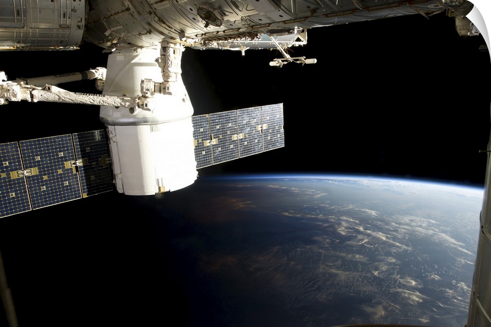 March 3, 2013 - View of the SpaceX Dragon during its approach and docking with the International Space Station.