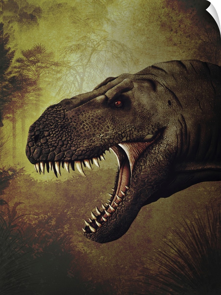 T-rex portrait.
