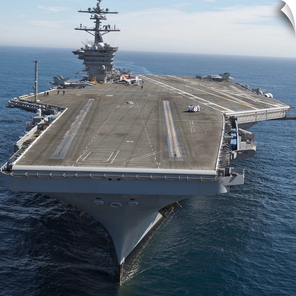 Pacific Ocean, February 15, 2013 - The aircraft carrier USS Carl Vinson is underway conducting Precision Approach Landing ...