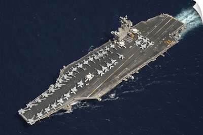 The aircraft carrier USS Dwight D. Eisenhower
