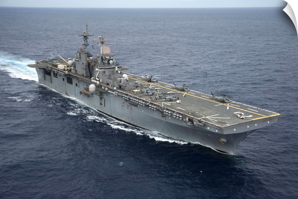 June 23, 2012 - The amphibious assault ship USS Essex transits through the Pacific Ocean.