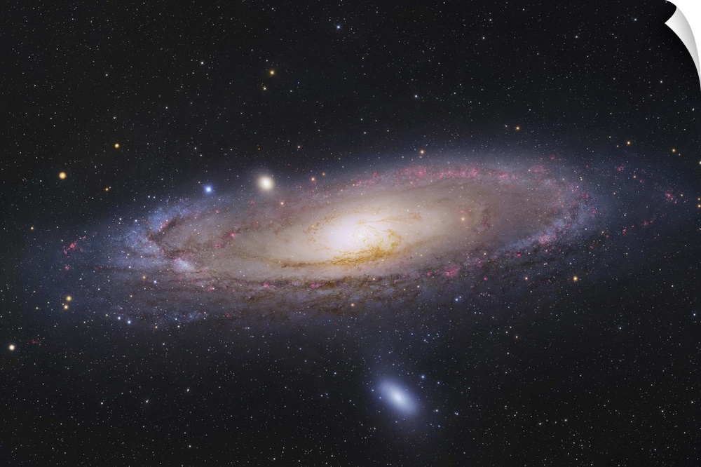 The Andromeda Galaxy, also known as Messier 31 or NGC 224, in the constellation Andromeda.