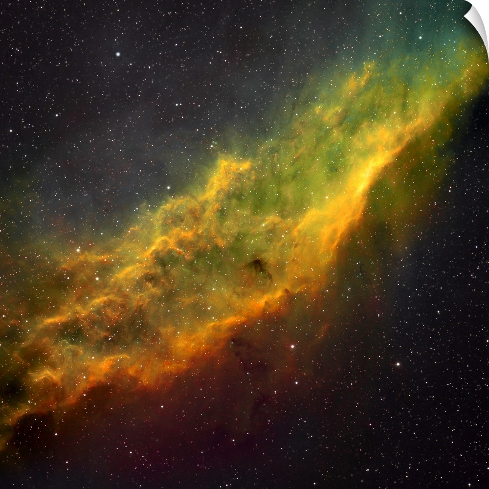 Narrowband image of NGC 1499, The California Nebula.