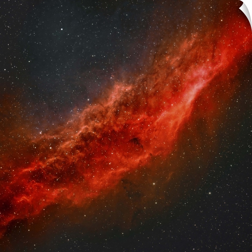 True color image of NGC 1499, The California Nebula.