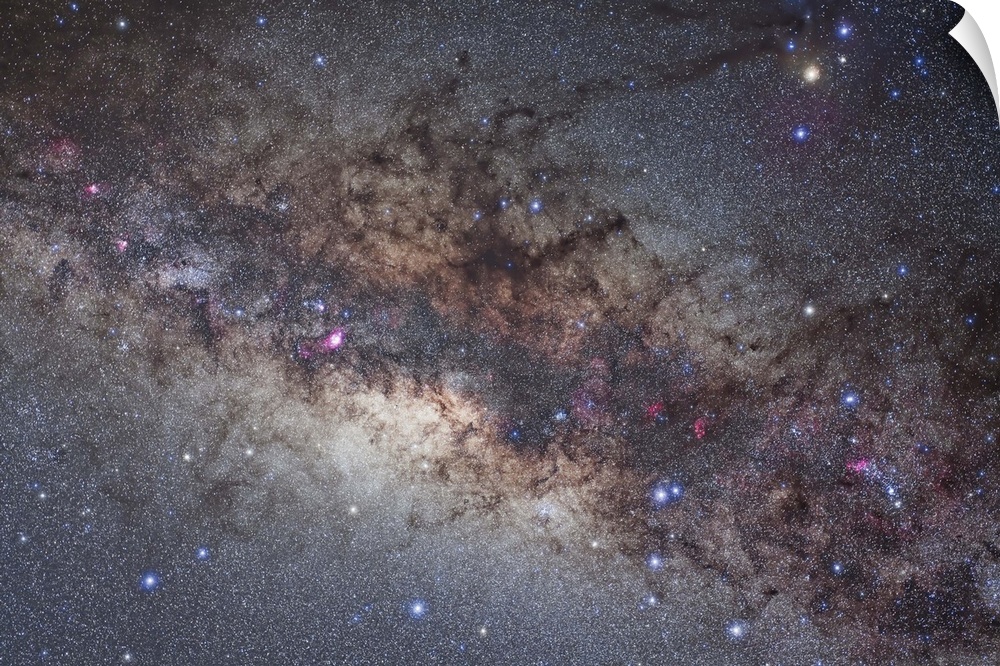 The center of the Milky Way through Sagittarius and Scorpius.