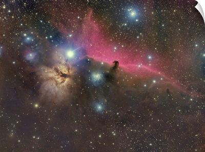 The Horsehead Nebula And Flame Nebula