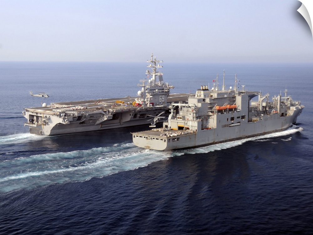 Atlantic Ocean, September 1, 2010 - The Military Sealift Command dry cargo and ammunition ship USNS Robert E. Peary (T-AKE...