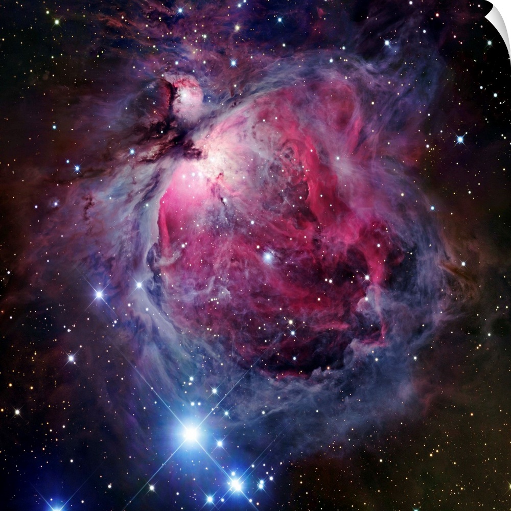 The Orion Nebula, also known as Messier 42 or NGC 1976, is a diffuse nebula situated south of Orion's Belt.  It is one of ...