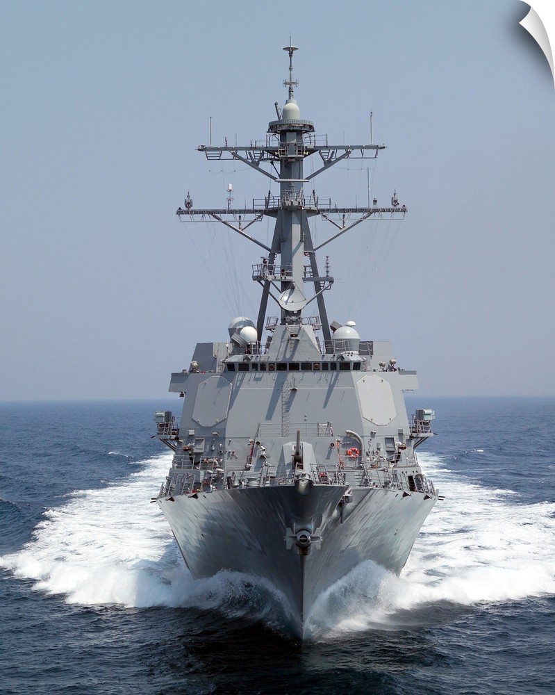 The Pre-Commissioning Unit guided missile destroyer USS Forrest Sherman.