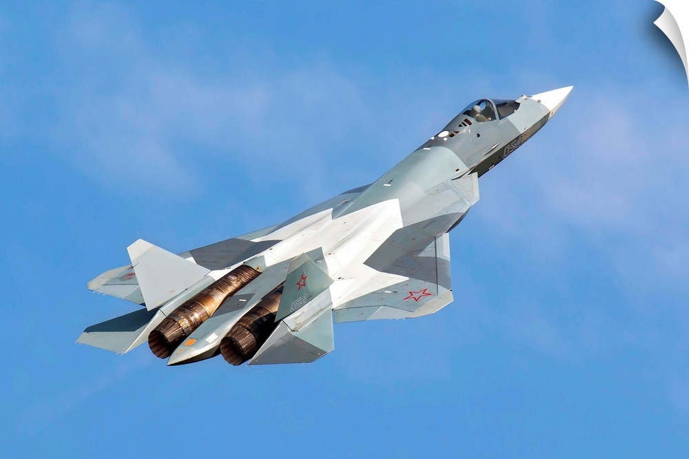 The Sukhoi T-50 future Russian Air Force 5th generation fighter plane.