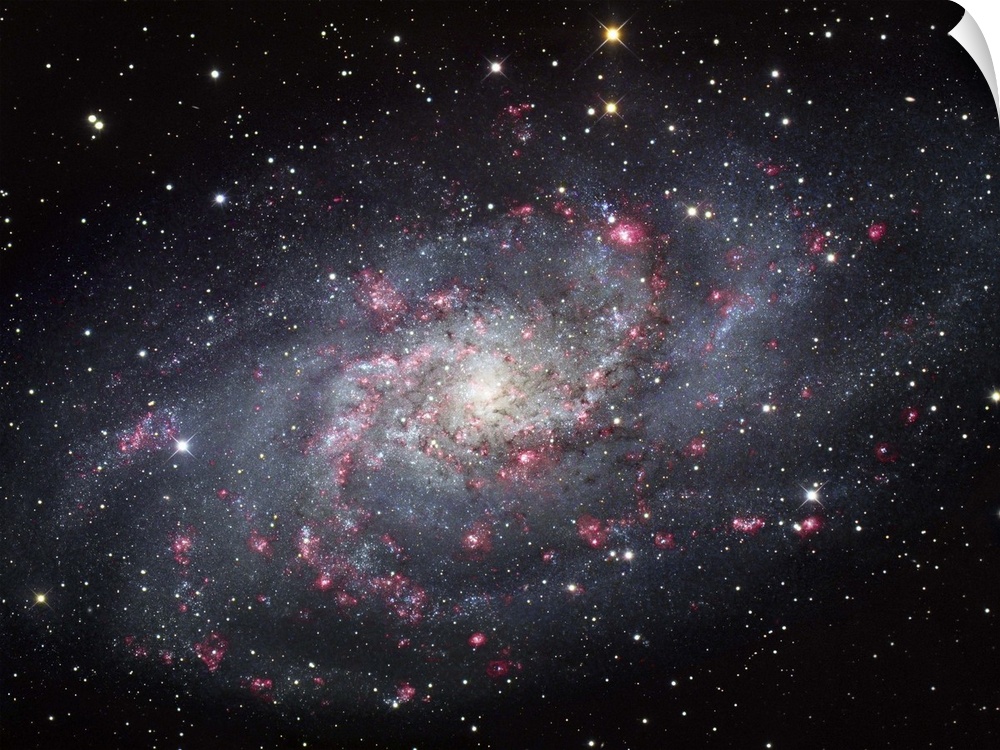 The Triangulum Galaxy, also known as Messier 33 or NGC 598, is a spiral galaxy about 3.14 million light-years way in the c...