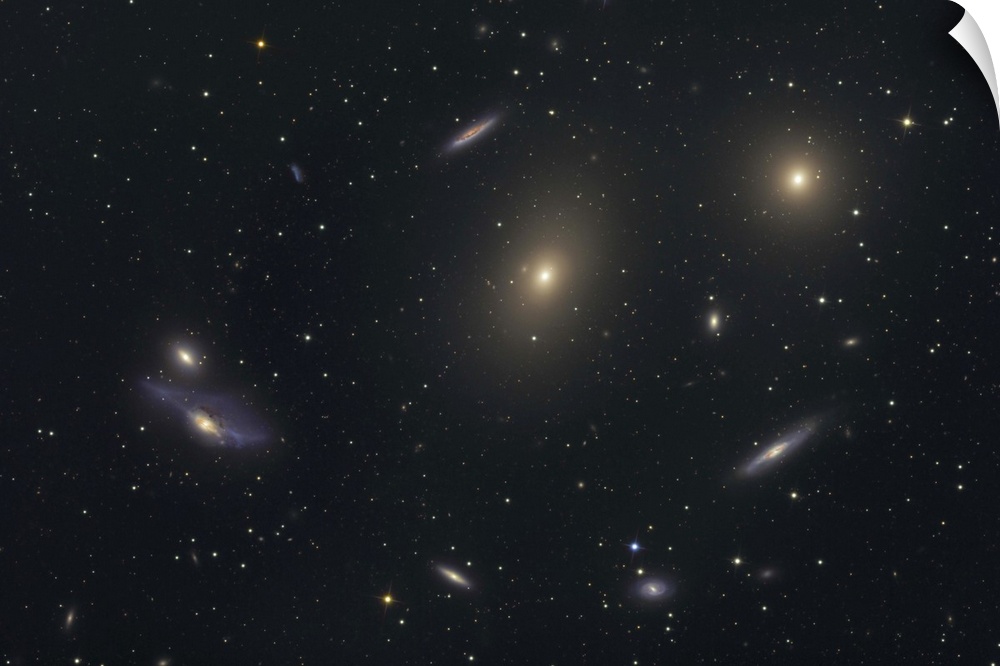 The Virgo Galaxy Cluster known as Markarians Chain