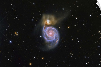 The Whirlpool Galaxy and its companion galaxy NGC 5195