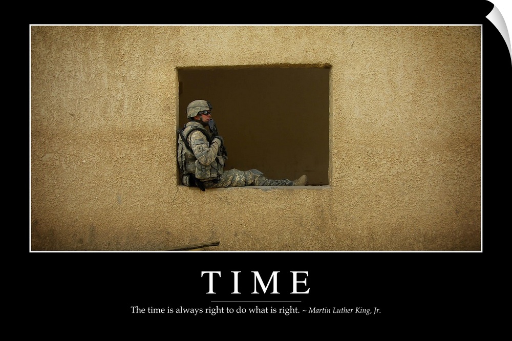 Time: Inspirational Quote and Motivational Poster