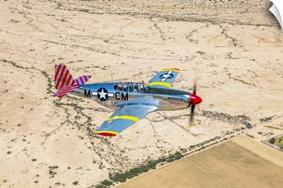 TP-51C Mustang over the central Arizona desert