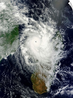 Tropical cyclone Hellen spins offshore Madagascar